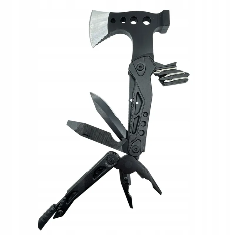 Multitool Siekiera Szczypce Survivalowy MTAX Model 5 - Czarny