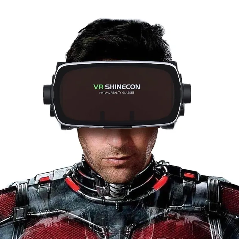 Okulary 3D VR Shinecon G07E Ze Słuchawkami BT Do Smartfona - Czarny