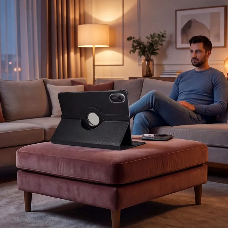 Etui Obrotowe 360° Do Redmi Pad 2 11" 2025 Z Podstawką - Czarny