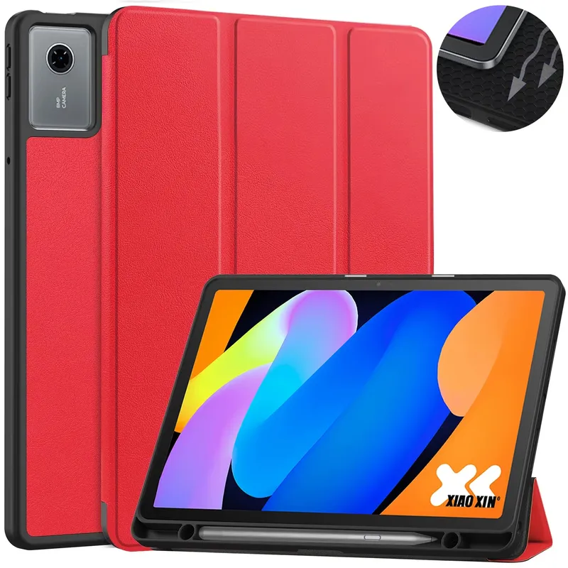 Etui Z Uchwytem Na Rysik Do Lenovo Idea Tab 11 TB336FU - Czerwone