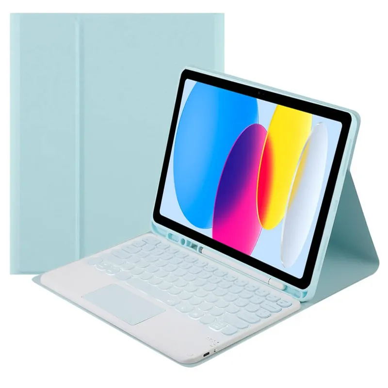 Etui Z Klawiaturą Touch Do IPad 10.9 10 Gen 2022/IPAD 11 Gen - Niebieski