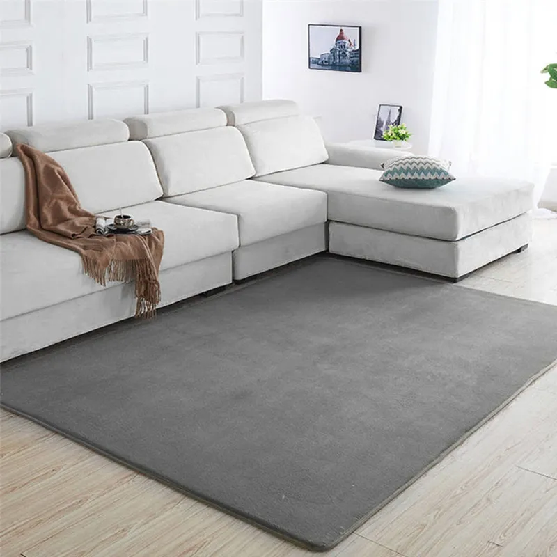 Dywan Polar 300x200 cm Miękki Do Salonu I Sypialni - Szary