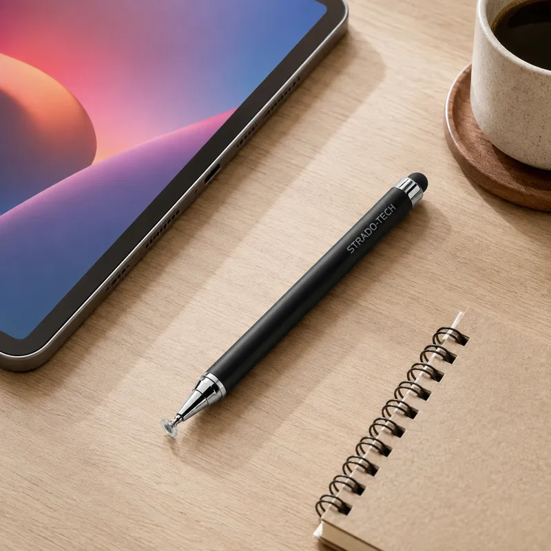 Rysik Stylus Pen Dwustronny Do Tabletu I Telefonu - Czarny