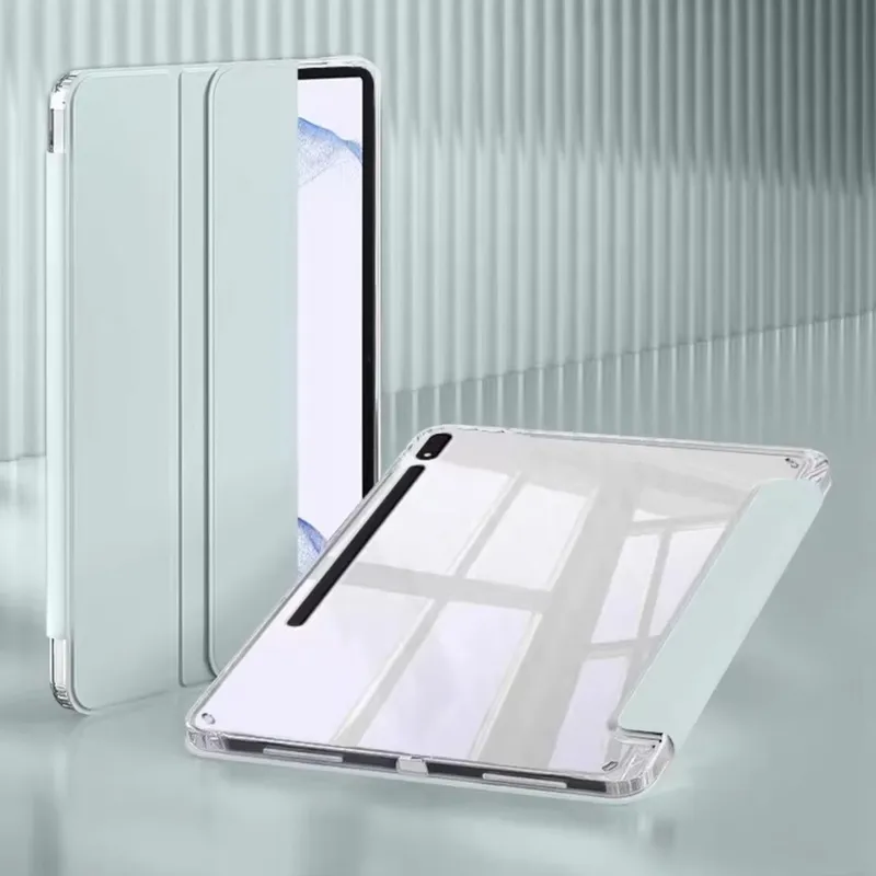 Etui Clear Pencil Galaxy Tab S9 FE S10 FE - Zielony