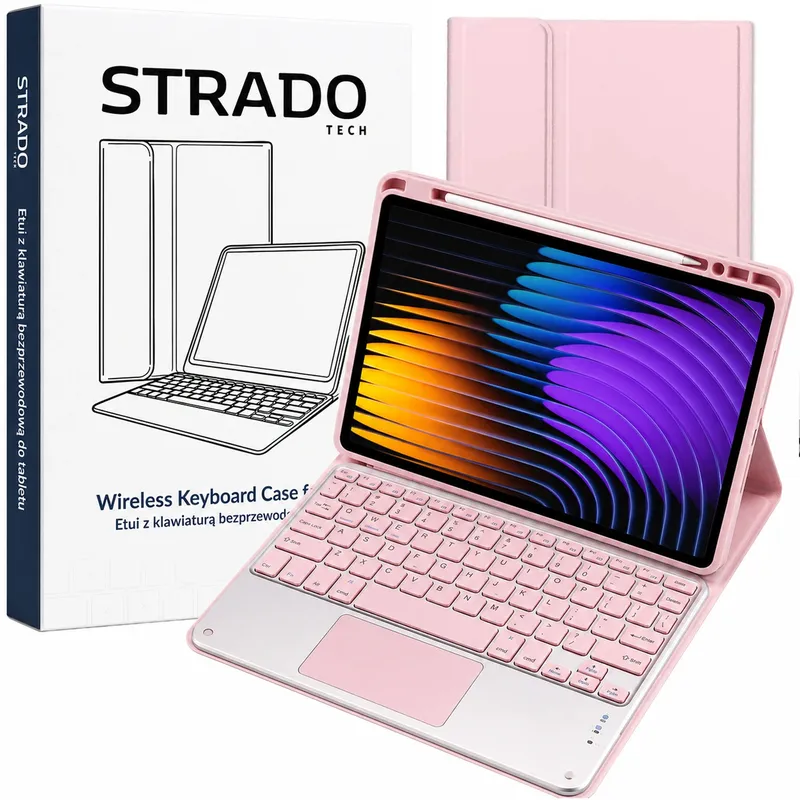 Etui Z Klawiaturą Touchpad XIAOMI Pad 7/7 PRO 11 2" - Różowy