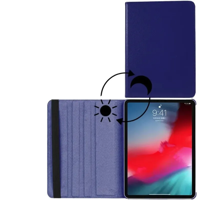 Etui Obrotowe Do IPad 10.9 2022 Gen. 10 / IPad 11 2025 - Granatowe