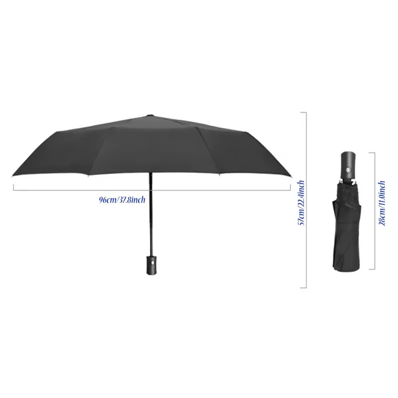 Parasol Automatyczny Składany Przeciwsłoneczny UV - Czarny