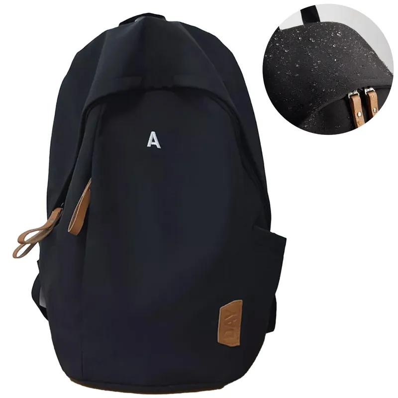 Plecak Wodoodporny Szkolny Podróżny Turystyczny Sportowy 46x31x20 - Czarny
