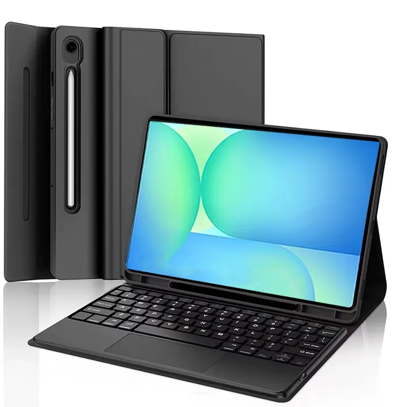 Etui Z Klawiaturą Bluetooth Do SAMSUNG Galaxy Tab S10 FE Plus 13.1 - Czarne