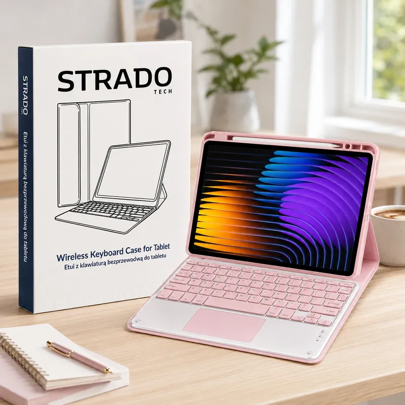 Etui Z Klawiaturą Touchpad XIAOMI Pad 7/7 PRO 11 2" - Różowy