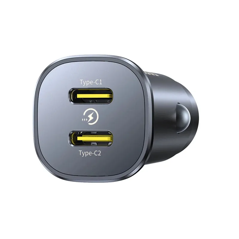 Ładowarka Samochodowa BASEUS GoTrip 2X USB-C 30W - Czarna