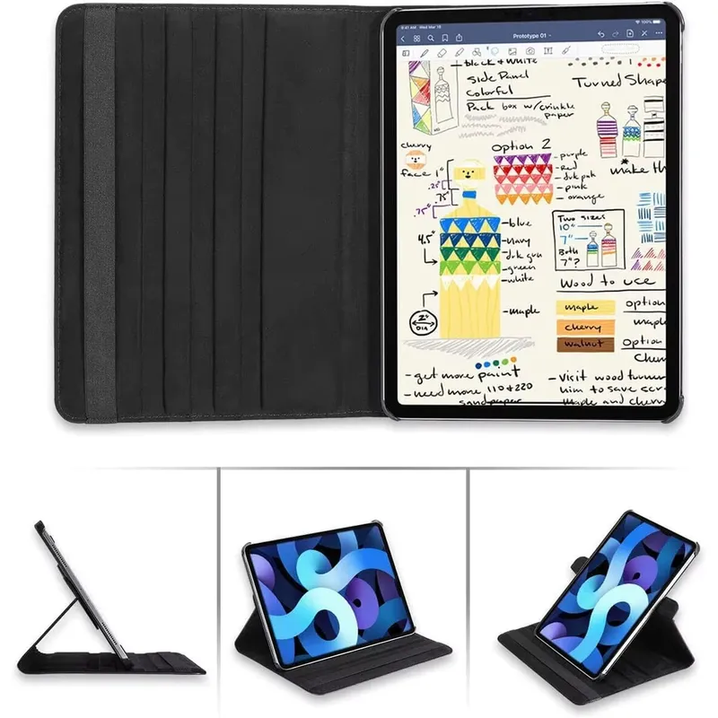 Etui Obrotowe Do IPad 10.9 2022 Gen. 10 / IPad 11 2025 - Czarne