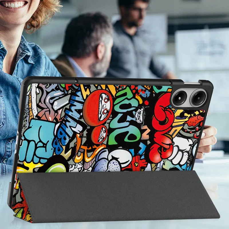Etui Graficzne Do XIAOMI Redmi Pad Pro 12.1 2024 Z Klapką - Graffiti
