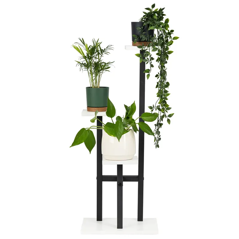 Kwietnik Peak Stojący Metalowy Stojak Na Kwiaty 83 5cm - Biały