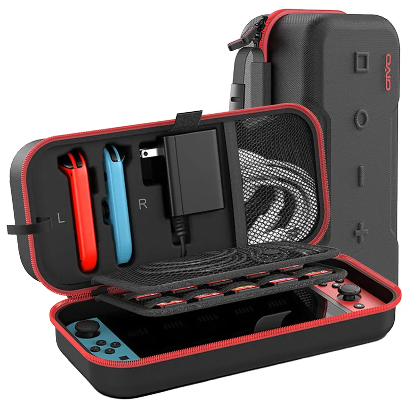 Etui Podróżne Nintendo Switch OLED Walizka Torba Ochronne - Czerwone