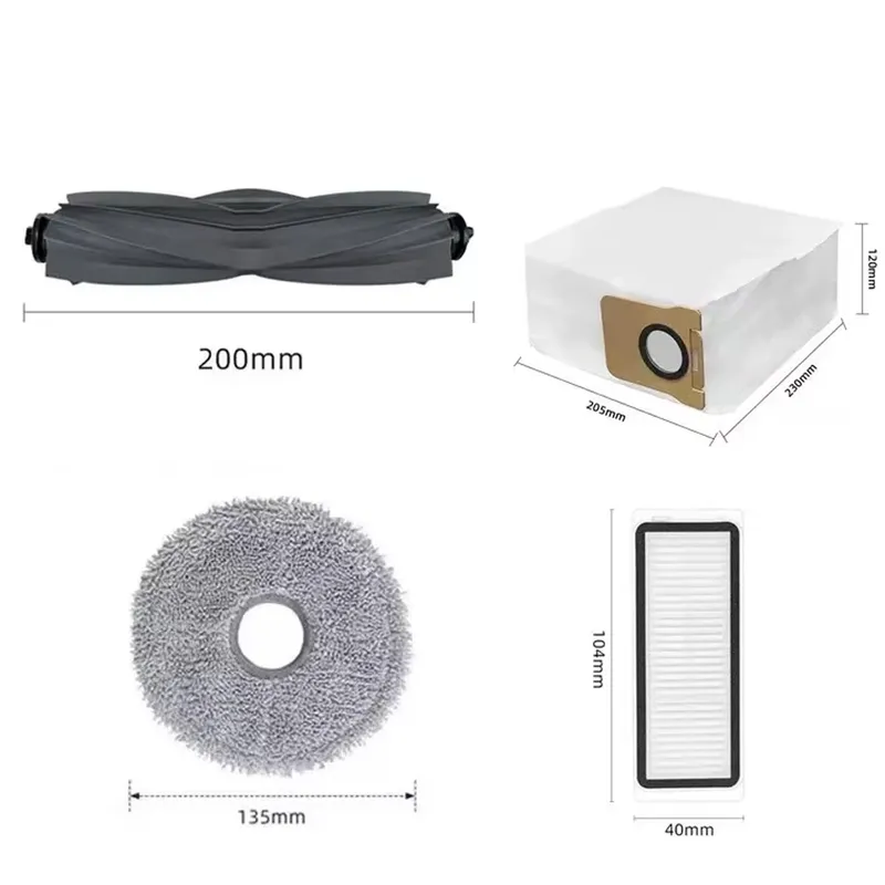 Szczotka Mopy Filtry Worki Do XIAOMI X10 X20 S10+ Dreame S10 Pro