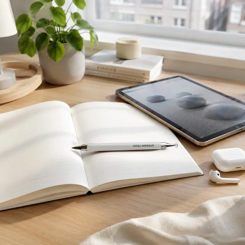 Rysik 2w1 Stylus Pen Do Tabletu I Telefonu - Biały