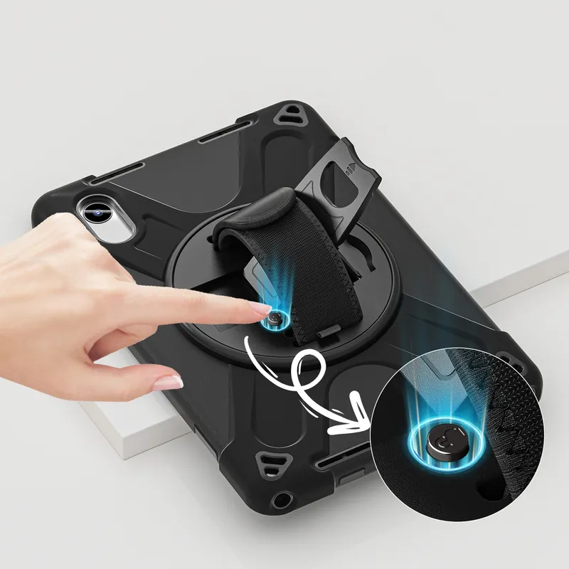 Etui Pancerne Armor Do Idea Tab 11" Z Podstawką – - Czarny