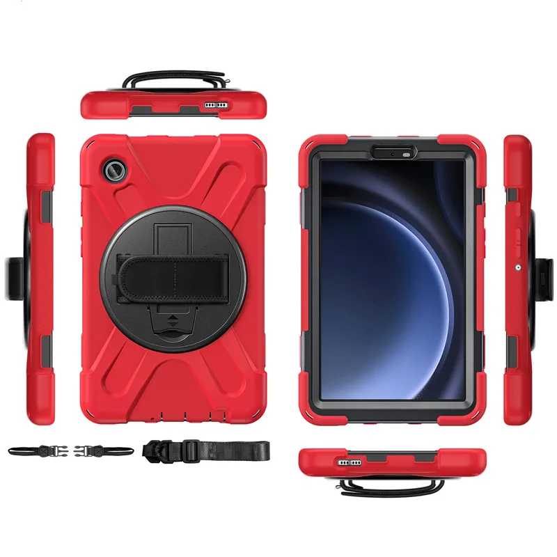 Etui Pancerne Shockproof SAMSUNG Galaxy Tab A9 8.7 2023 - Czerwone