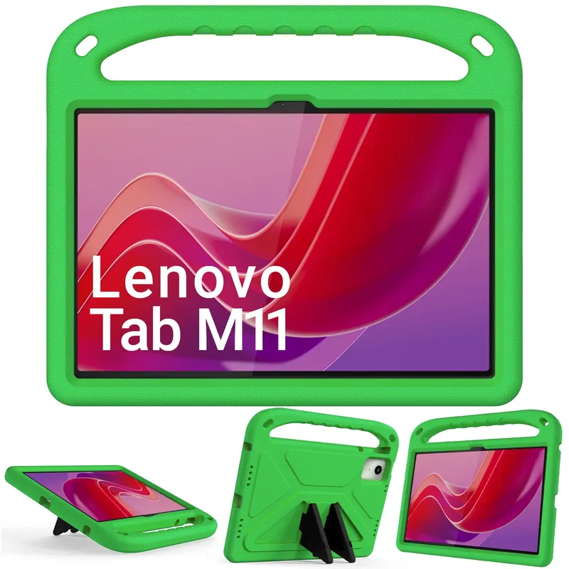 Etui Pancerne Do Lenovo Tab M11 10.95 Z Uchwytem - Zielone
