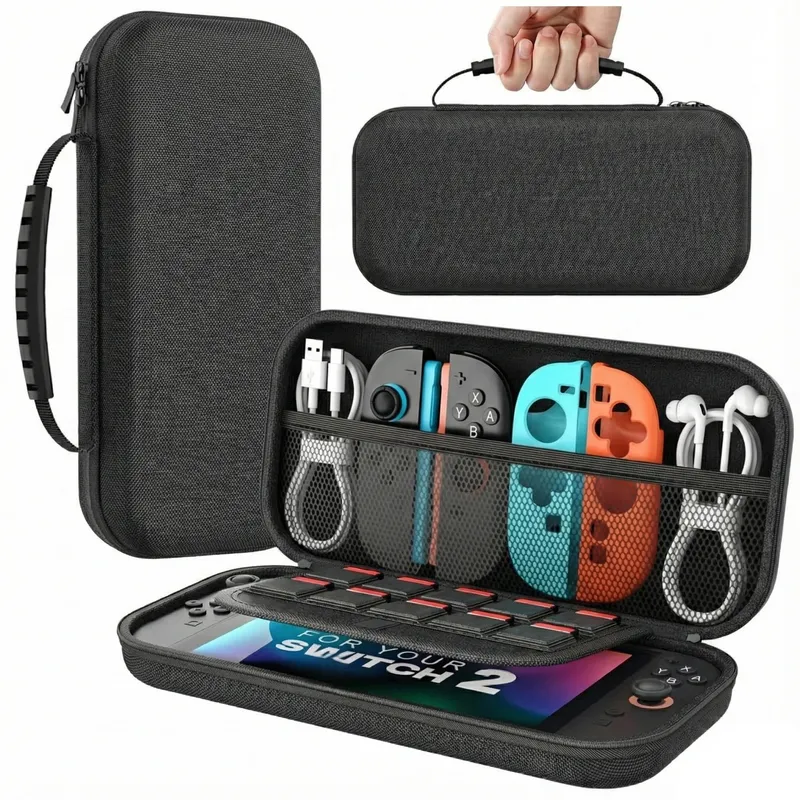 Etui Do Nintendo Switch 2 2025 Ochronne Z Podstawką - Czarne