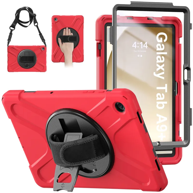 Etui Shockproof Do SAMSUNG Galaxy Tab A9 Plus 11 X210 X215 X216 - Czerwone