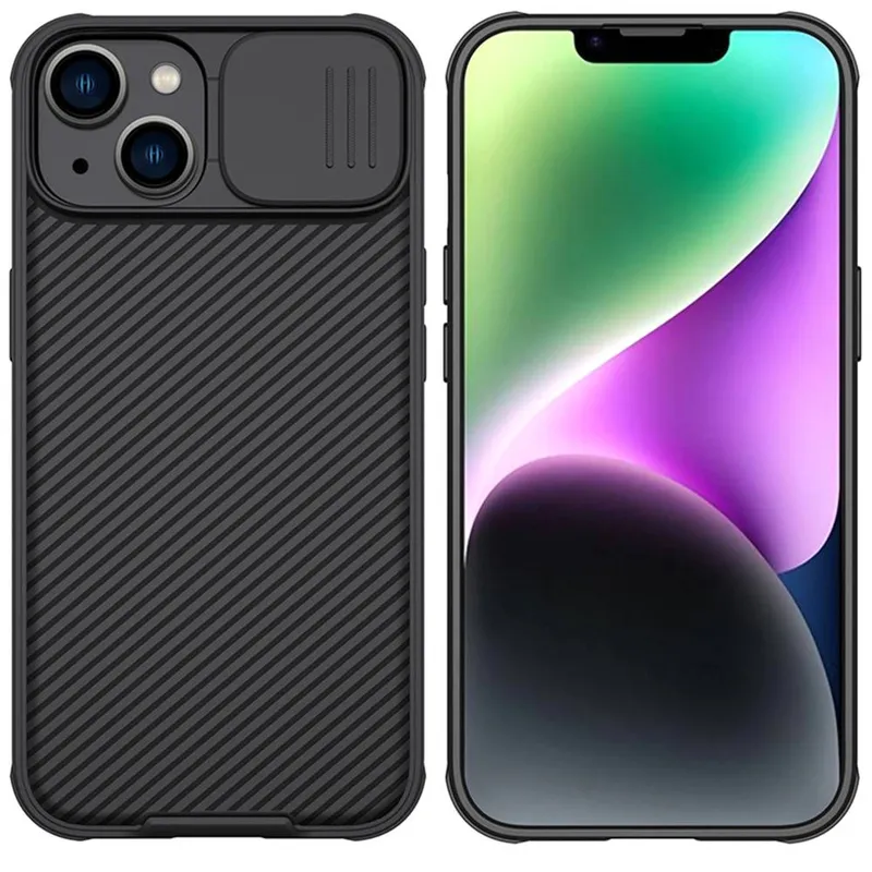 Etui NILLKIN CamShield Pro IPhone 14 Plus Ochrona Aparatu - Czarne