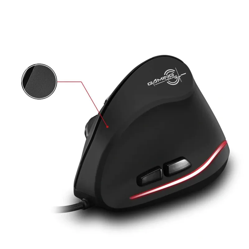 Mysz Pionowa Ergonomiczna ZELOTES T20 Przewodowa LED