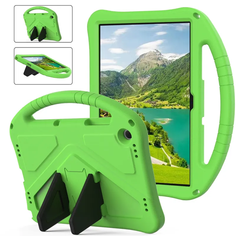 Etui Galaxy Tab A11+ A9+ 10.9 FunColor Pancerne Ochronne - Zielony