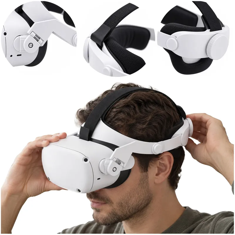 Opaska GOMRVR Do Oculus Quest 1/2 - Biały