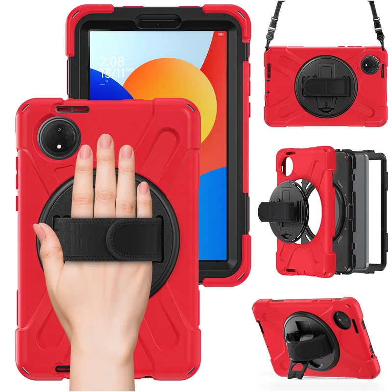 Etui Pancerne Shockproof Do XIAOMI Redmi Pad SE 8.7 2024 - Czerwone