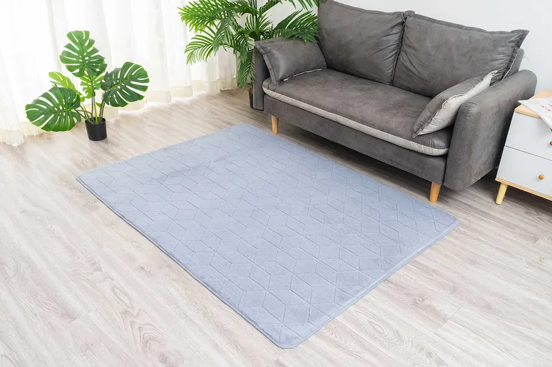 Dywan Rabbit 300x200 cm Miękki Puszysty Do Salonu - Silver