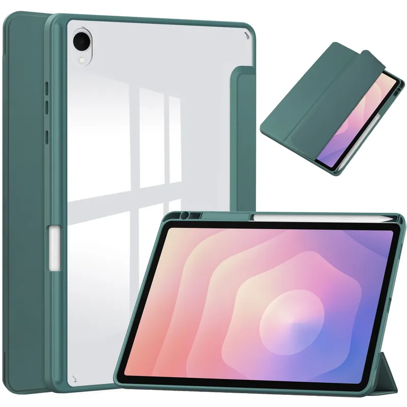 Etui Clear Pencil SAMSUNG Galaxy Tab S11 11 SM SMX736 - Zielone