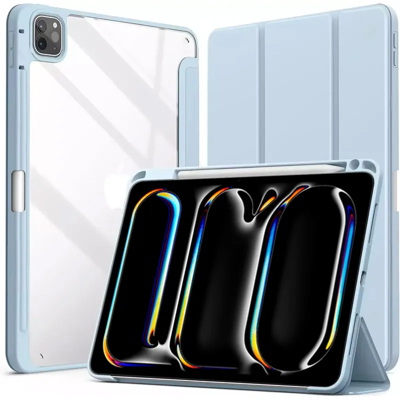 Etui Crystal Pencil Do IPad Pro 13 Gen 5 A2925 A2926 A3007 - Niebieski