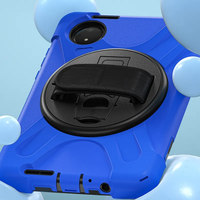Etui Pancerne Shockproof Z Uchwytem Do XIAOMI Redmi Pad SE 8.7 - Niebieskie