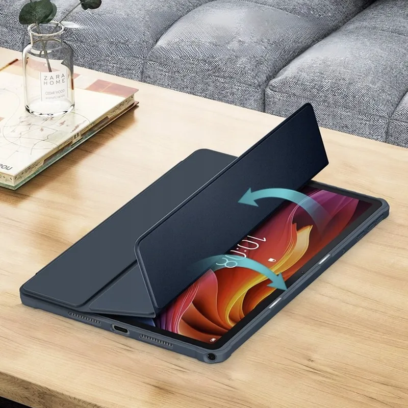 Etui Z Klapką Clear Do Lenovo Tab K11 Plus 11.45 - Granatowe