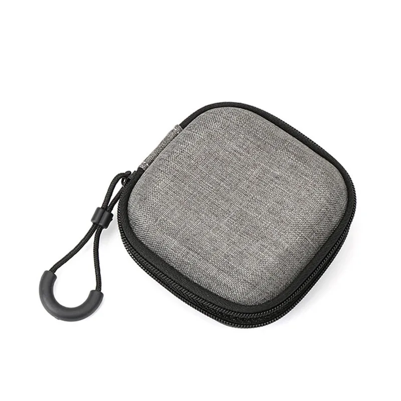 Etui Na Słuchawki Douszne Twarde 9x9 cm Z Podstawką - Szare