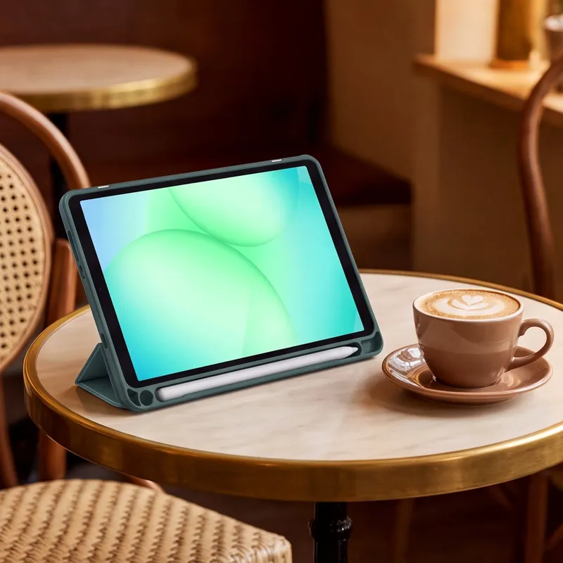 Etui Clear Pencil Galaxy Tab A11+ 10.9 2025 X230/X235/X236 - Ciemnozielone