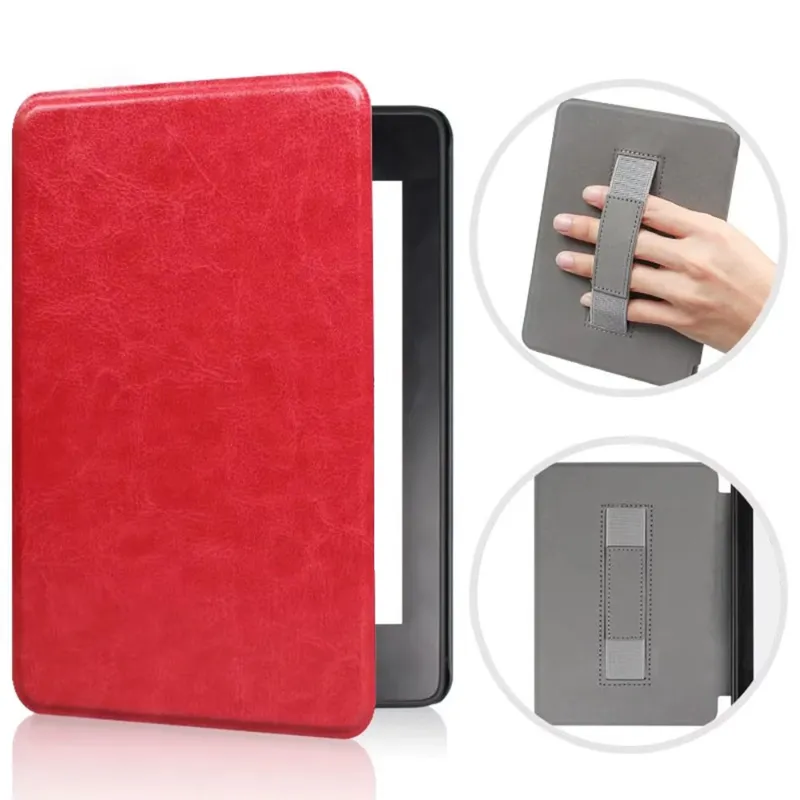 Etui Skórzane Do Kindle Paperwhite 6 Colorsoft Signature Edition - Czerwone