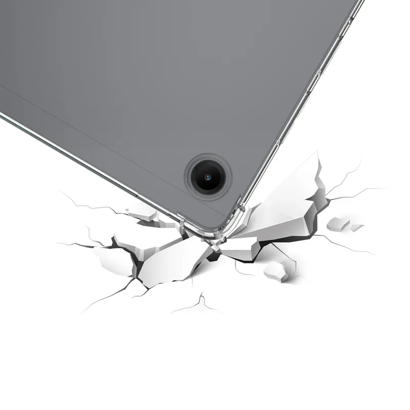 Etui Do Galaxy Tab A11+ A9+ 10.9 Silikonowe Plecki Z Podstawką - Bezbarwne