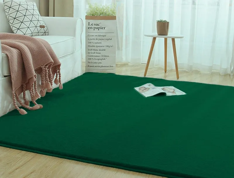 Dywan Rabbit 300x200 cm Miękki Do Salonu I Sypialni - BottleGreen