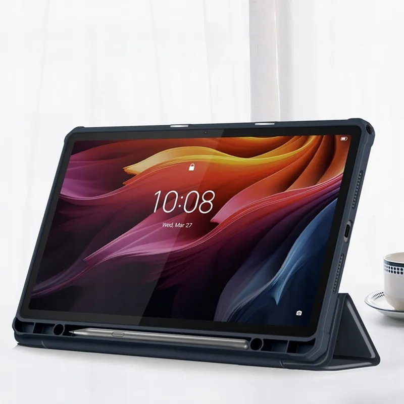Etui Z Klapką Clear Do Lenovo Tab K11 Plus 11.45 - Granatowe