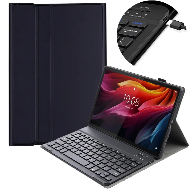 Etui Z Klawiaturą Bluetooth Do Lenovo Tab K11 Plus 11.45 - Czarne