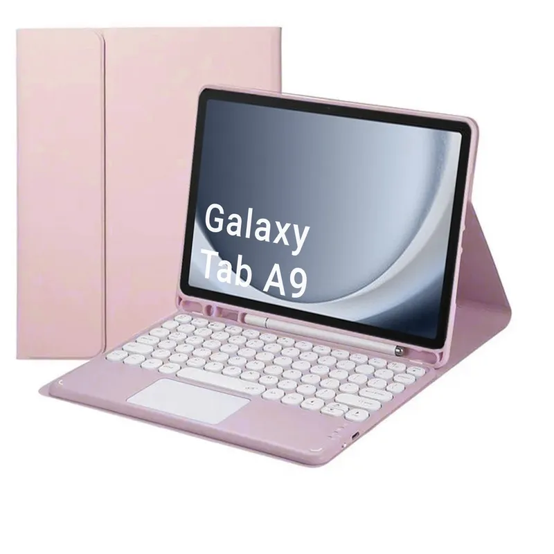Etui Z Klawiaturą Bluetooth SAMSUNG Galaxy Tab A9 8.7 X110/X115 - Różowe