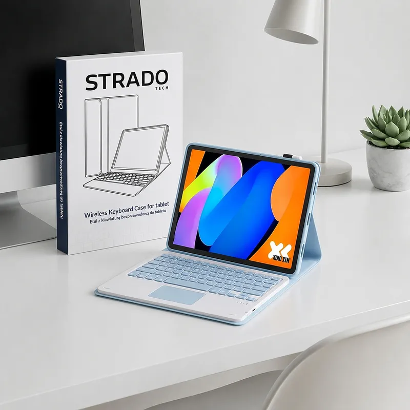 Etui I Klawiatura Do Lenovo Idea Tab 11 TB336FU TB336ZU - Niebieski