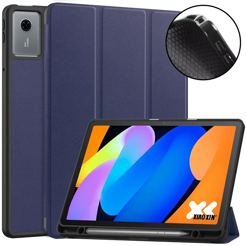 Etui Z Uchwytem Na Rysik Do Lenovo IdeaTab 11 TB336FU - Granatowe