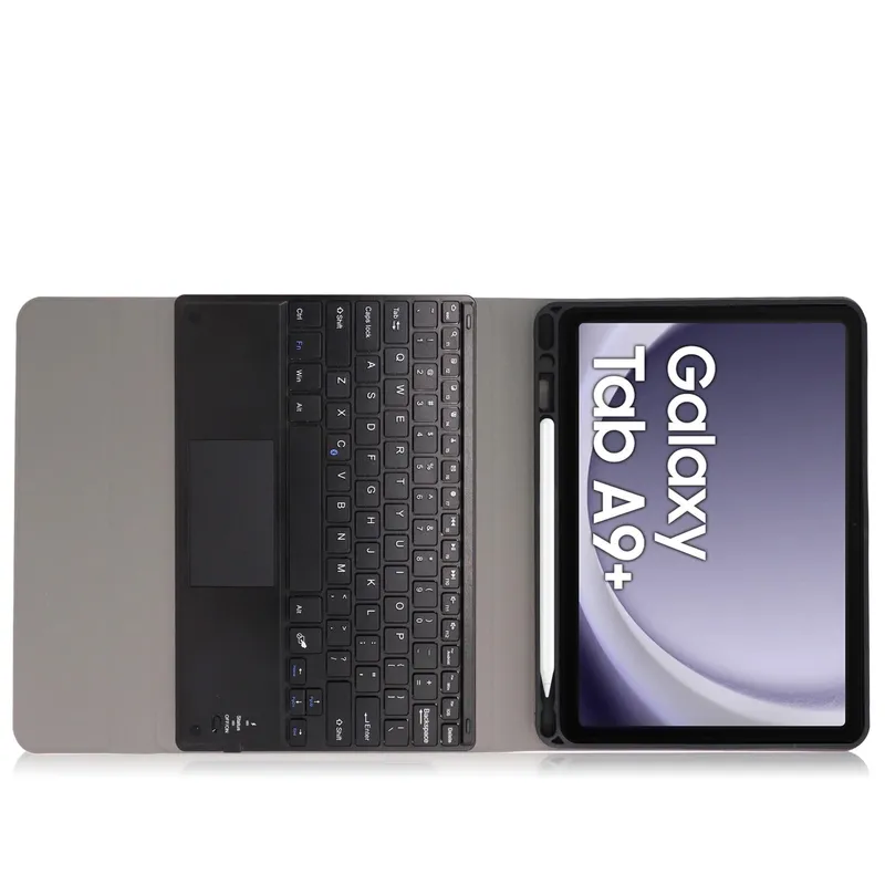 Etui Z Klawiaturą Bluetooth Do Galaxy Tab A9 Plus X210/X215/X216 - Czarne