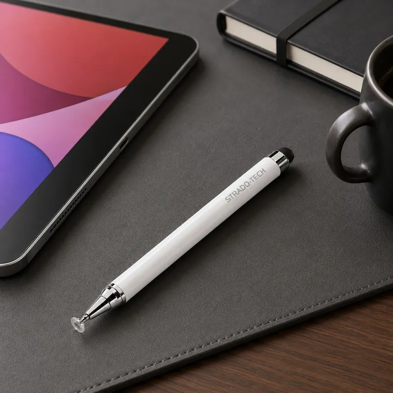 Rysik Stylus Pen Do Tabletu I Telefonu Dwustronny - Biały