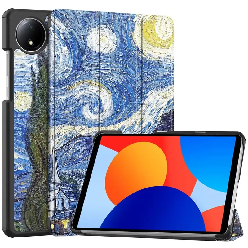 Etui Graficzne Z Klapką Do XIAOMI Redmi Pad SE 8.7 - Starry Sky