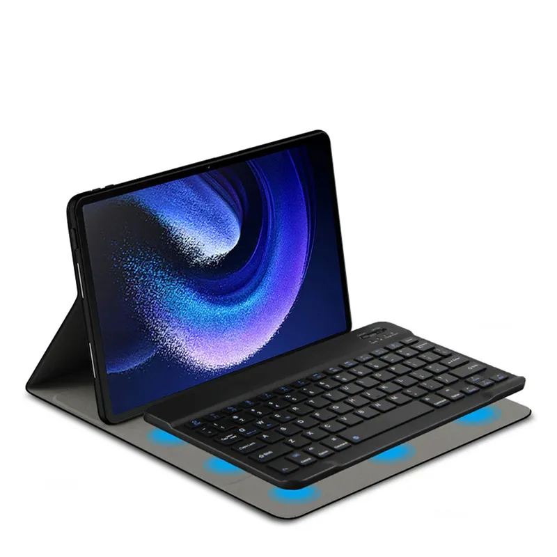 Etui Do Lenovo Tab P12 TB-370 Z Klawiaturą Bluetooth - Czarne